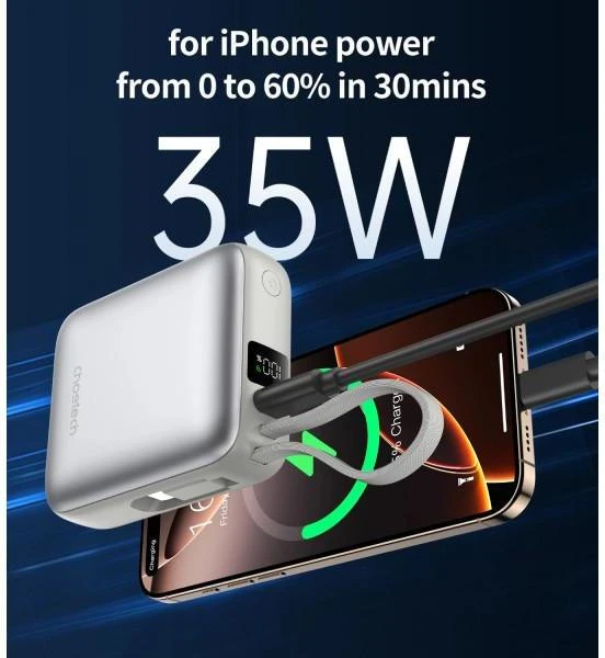 Choetech B832 10000mAh 35W Silver (B832-GY) (UA)