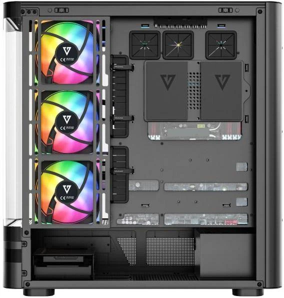 Modecom VOLCANO AQ200 ARGB MIDI BLACK (MC-A-AQ200-4FA-B) (UA)