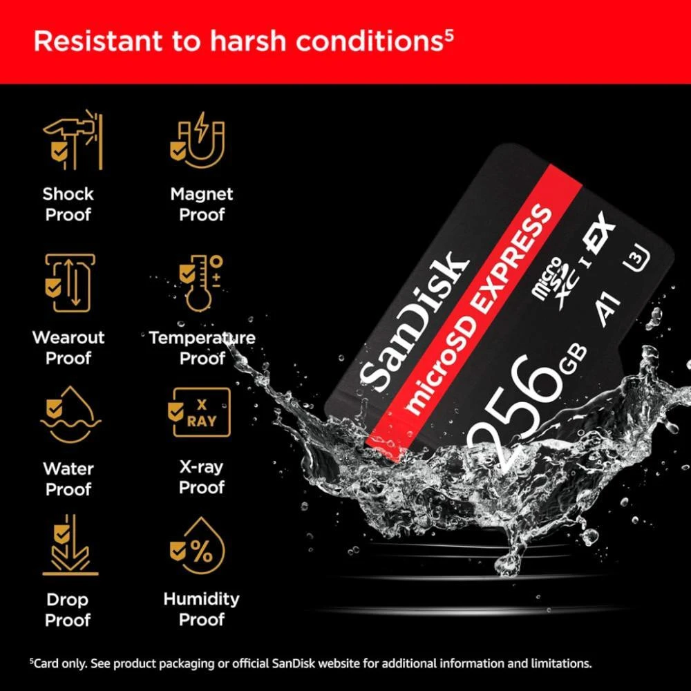 SanDisk 256 GB microSDXC Express Memory Card (SDSQXFN-256G-GN4NN) (UA)
