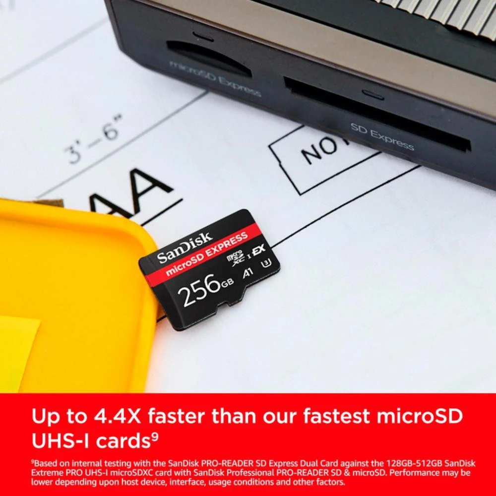 SanDisk 256 GB microSDXC Express Memory Card (SDSQXFN-256G-GN4NN) (UA)