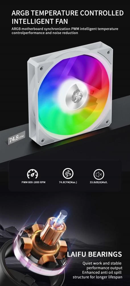 Воздушное охлаждение GameMax Sigma 520 Digital WH (UA)