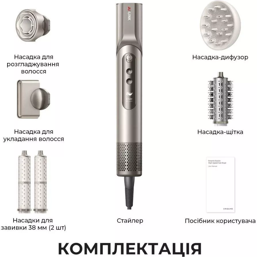 Dreame Dazzle AZD20A Бренд: Dreame; Потужність, Вт: 1400;