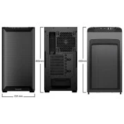 Будь тихо! PURE BASE 501 Airflow з віконцем, чорний (BGW74) (UA)