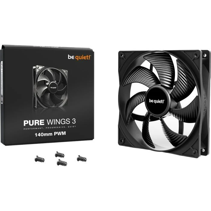 Кулер для корпуса Be quiet! PURE WINGS 3 140mm PWM (BL108) (UA)