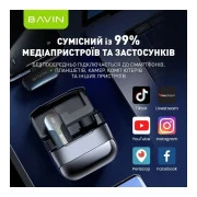 Мікрофон BAVIN MP-100 Type-C Black (H-MP-100 BK) (UA)