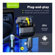 Мікрофон BAVIN MP-100 Type-C Black (H-MP-100 BK) (UA)