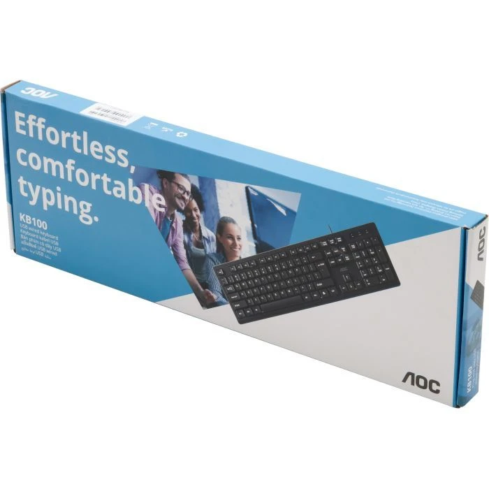 AOC KB100B USB UA Black (KB100B/97) (UA) Призначення: для ПК;