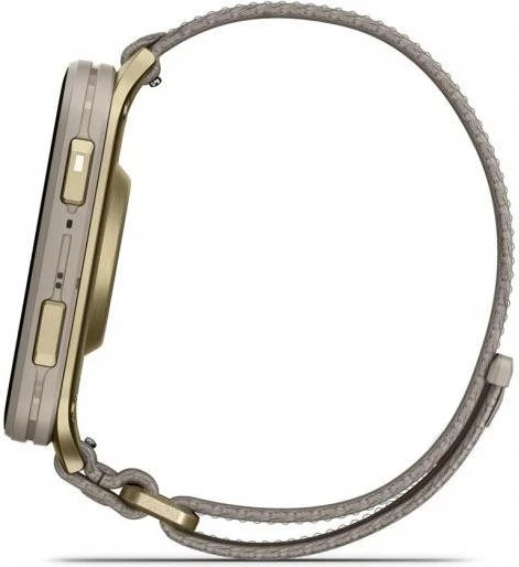 Garmin Venu X1 Soft Gold Titanium and French Grey Nylon (010-02980-33/08/09)