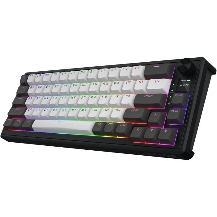 Hator Skyfall 65 Pro Aurum Vanila Silent RGB Wireless/Bluetooth/USB UA Grey/Black (HTK4160UA) (UA)