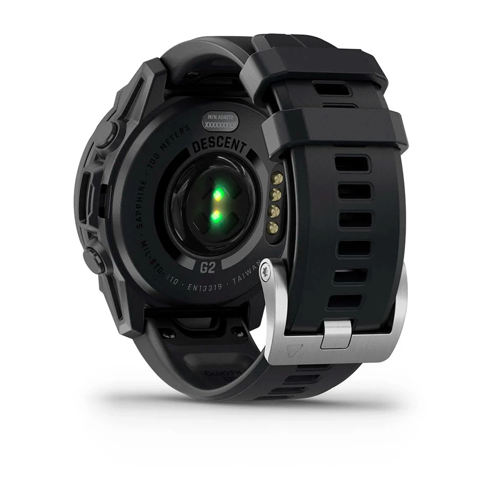 Смарт-часы Garmin Descent G2 Black with Black Silicone (010-02986-13) (UA) Совместимость с ОС: iOS, Android OS;