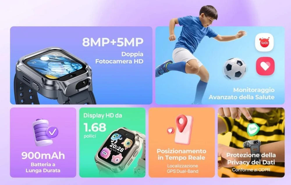 Детские смарт-часы Mibro S1 Lavenda (XPSWY007P) (UA)