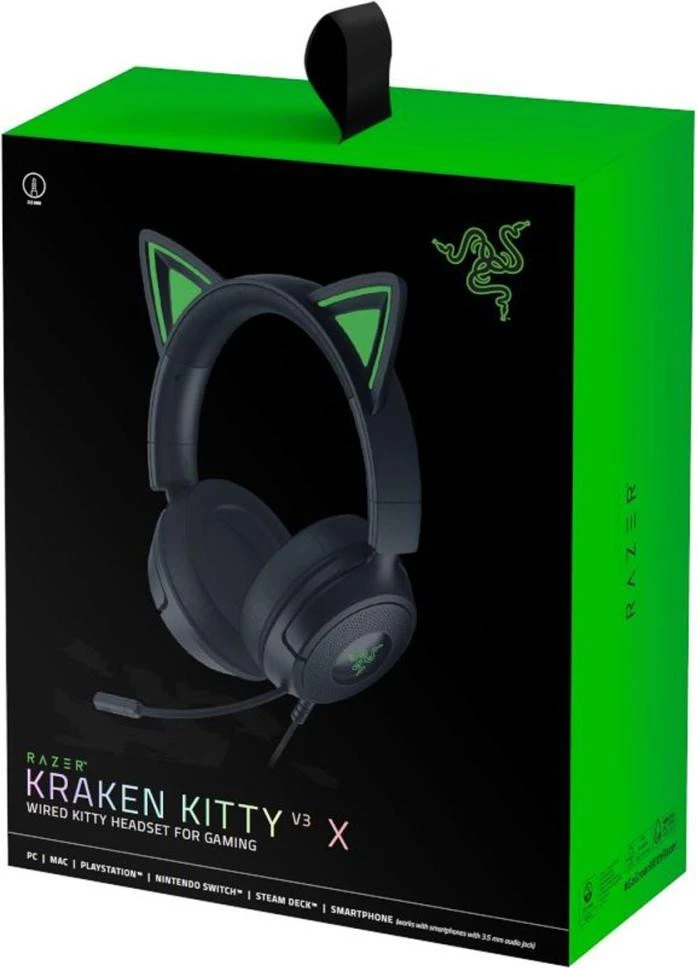 Razer Kraken Kitty V3 X Wired Black (RZ04-05350200-R3M1) (UA)