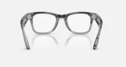 Ray-Ban Meta Wayfarer Gen2 Standard Shiny Transparent Grey Frame/Clear Sapphire Lenses (RW4012 6840MF 50-22)