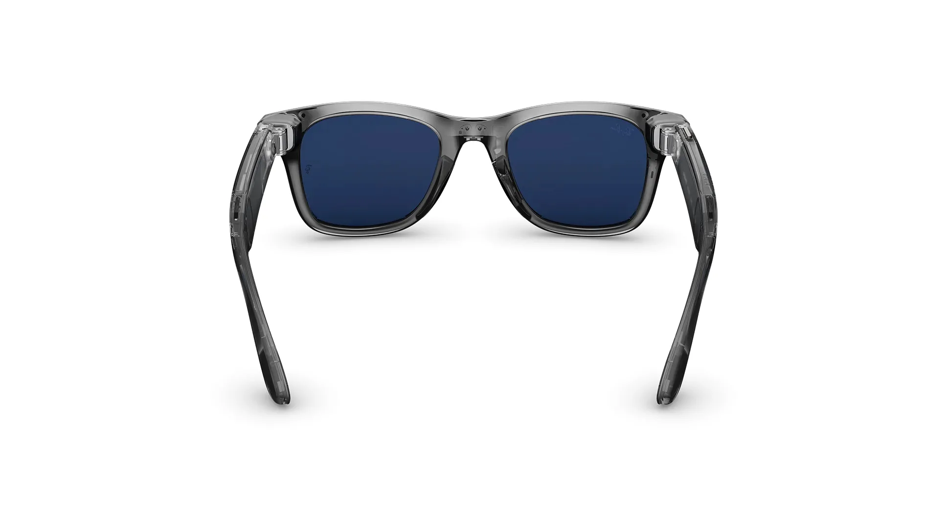 Ray-Ban Meta Wayfarer Gen2 Standard Shiny Transparent Grey Frame/Clear Sapphire Lenses (RW4012 6840MF 50-22)