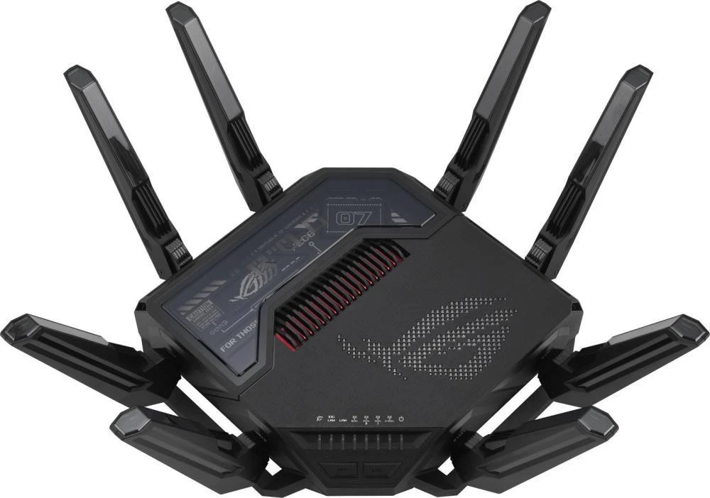 ASUS ROG Rapture GT-BE98 (90IG08F0-MO9A0V) Бренд: ASUS; Стандарт: 802.11be (Wi-Fi 7);