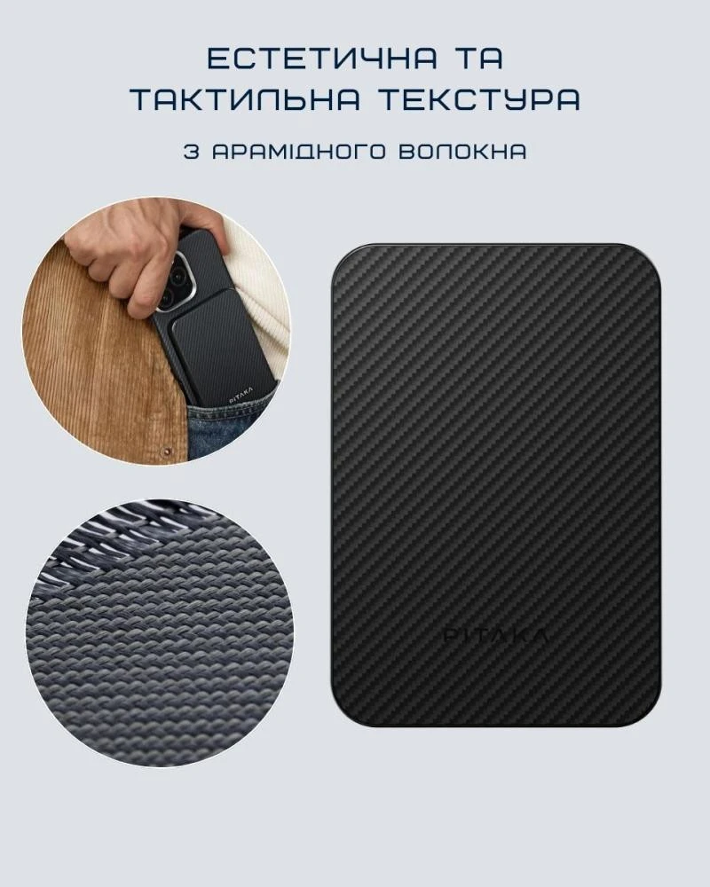 Pitaka Aramid 5000 mAh Twill Black/Grey (PBQ2401)