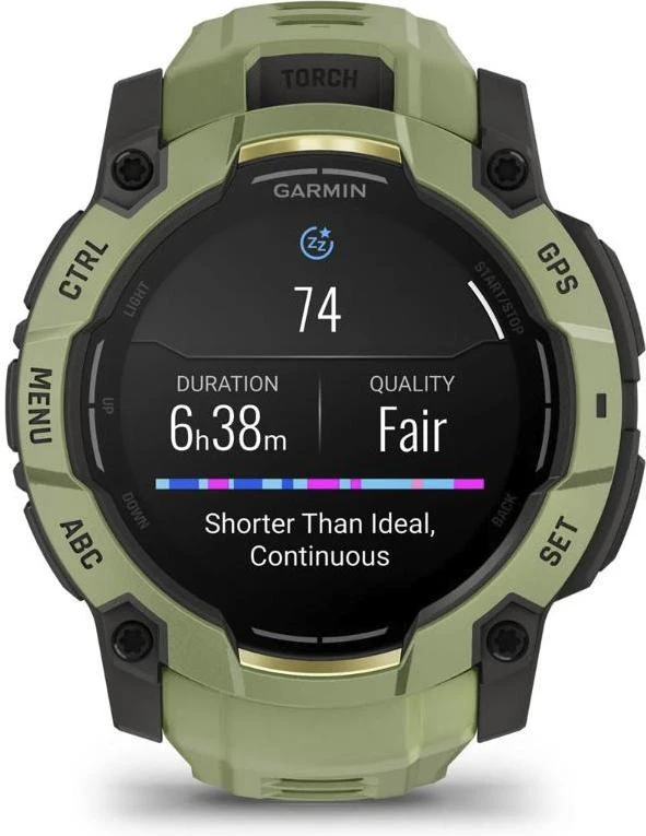 Смарт-годинники Garmin Instinct 3 50mm AMOLED Green with Fern Green Band (010-03020-02)