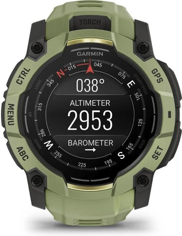 Смарт-годинники Garmin Instinct 3 50mm AMOLED Green with Fern Green Band (010-03020-02)