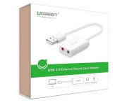 UGREEN US205 Zewnetrzna karta dzwiekowa USB 15cm whitela (6957303831432) EU