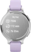 Смарт-часы Garmin Lily 2 Active Silver with Purple Jasmine Silicone Band (010-02891-01/51)