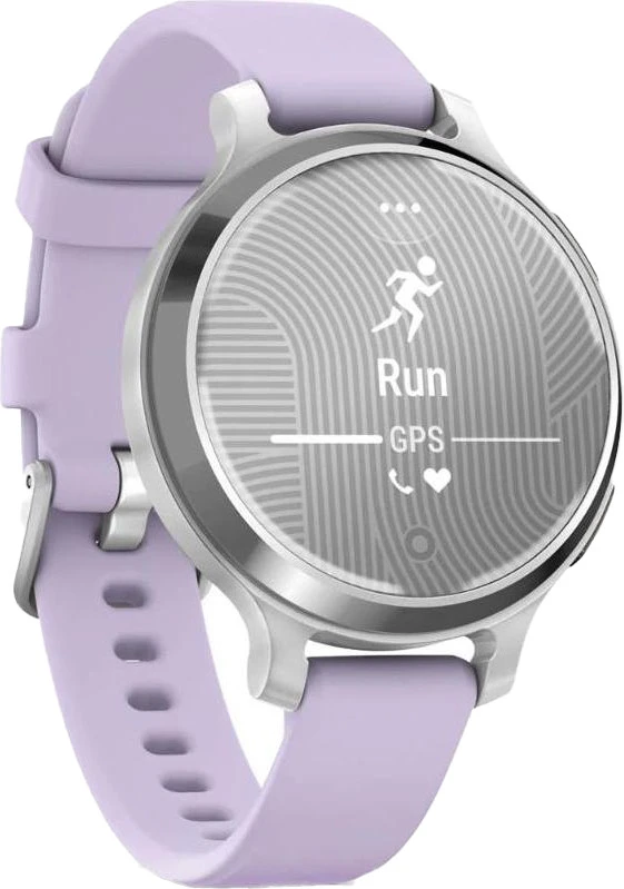 Смарт-годинники Garmin Lily 2 Active Silver with Purple Jasmine Silicone Band (010-02891-01/51)