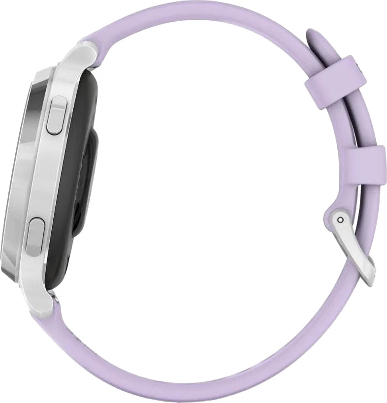 Смарт-годинники Garmin Lily 2 Active Silver with Purple Jasmine Silicone Band (010-02891-01/51)