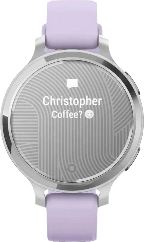Смарт-годинники Garmin Lily 2 Active Silver with Purple Jasmine Silicone Band (010-02891-01/51)