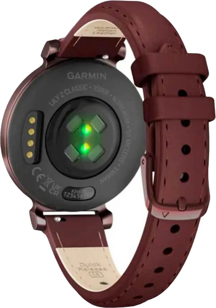 Смарт-годинники Garmin Lily 2 Classic Dark Bronze with Mulberry Leather Band (010-02839-03/61)