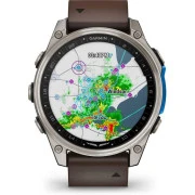 Смарт-часы Garmin D2 Mach 2, 47mm, Saph, Bare Ti/Blk w/LthrBd, GPS (010-02904-31) (UA)