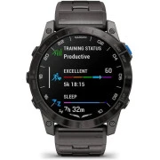 Смарт-часы Garmin D2 Mach 2, 47mm, Saph, Bare Ti/Blk w/LthrBd, GPS (010-02904-31) (UA)