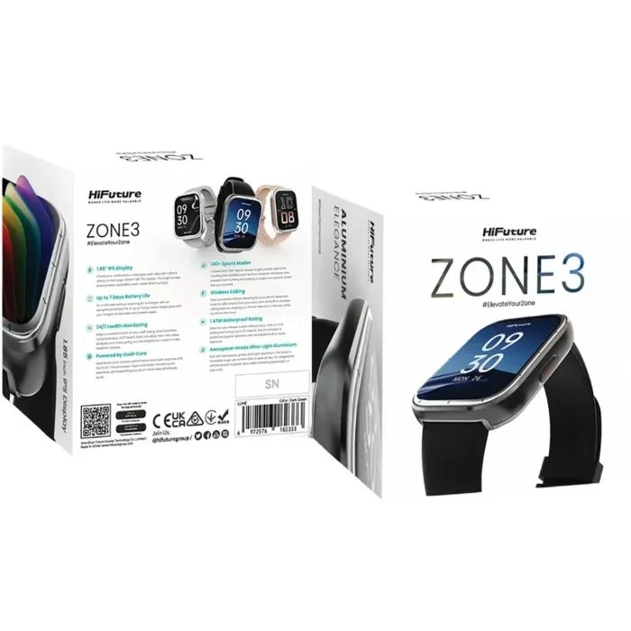 Смарт-годинники HiFuture zone3.silver (UA) Тип: універсальні; Форма