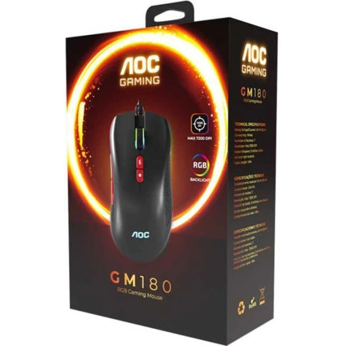 AOC GM180B LED USB Black (GM180B/LA) (UA)
