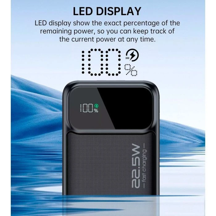 Choetech 20000mAh, PD/22.5W, QC/3.0, AFC Samsung, LED (B729) (UA)