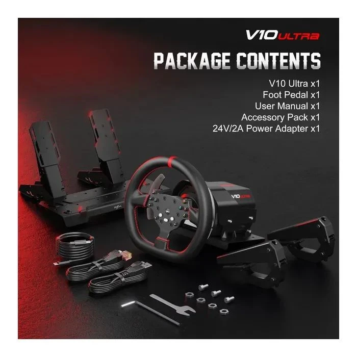 Руль PXN V10 Ultra Bundle для PS4/XBOX/Xbox Series X|S/PC (PXN-V10 Ultra EU) (UA)