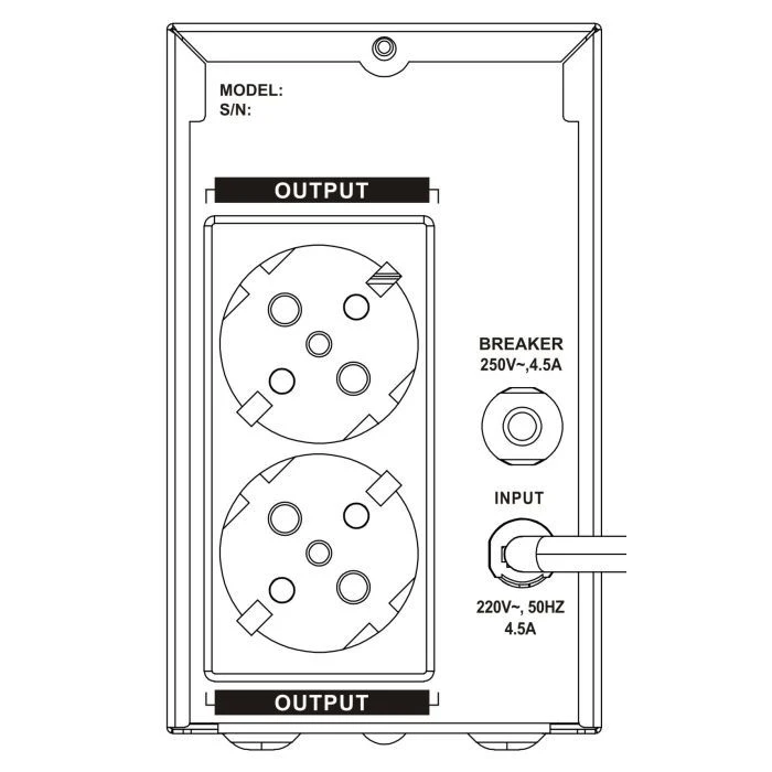 SVC VP-850-LED 850VA (VP-850-LED) (UA)
