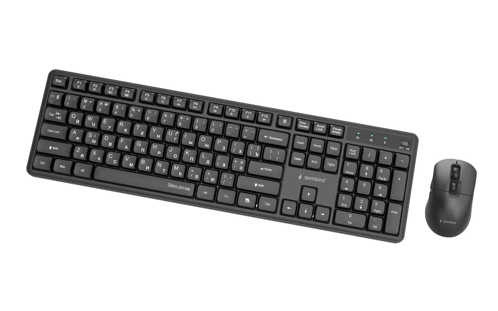 Gembird KBS-WMS-01-CYRL Black (UA) Подключение: беспроводное