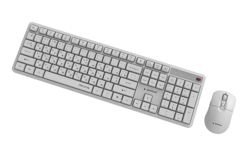 Gembird KBS-WMS-01-W-CYRL White (UA) Підключення: бездротове