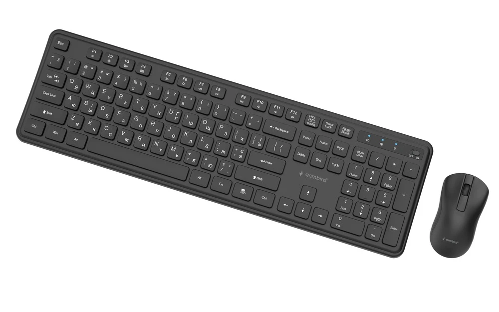 Gembird KBS-WPS-01-CYRL Black (UA) Підключення: бездротове
