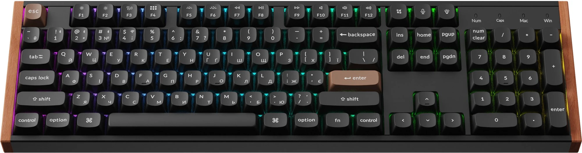 Keychron K10 HE Magnetic Switch Black RGB (K10H-F1-UA) (UA) Тип клавіш: магнітний механізм
