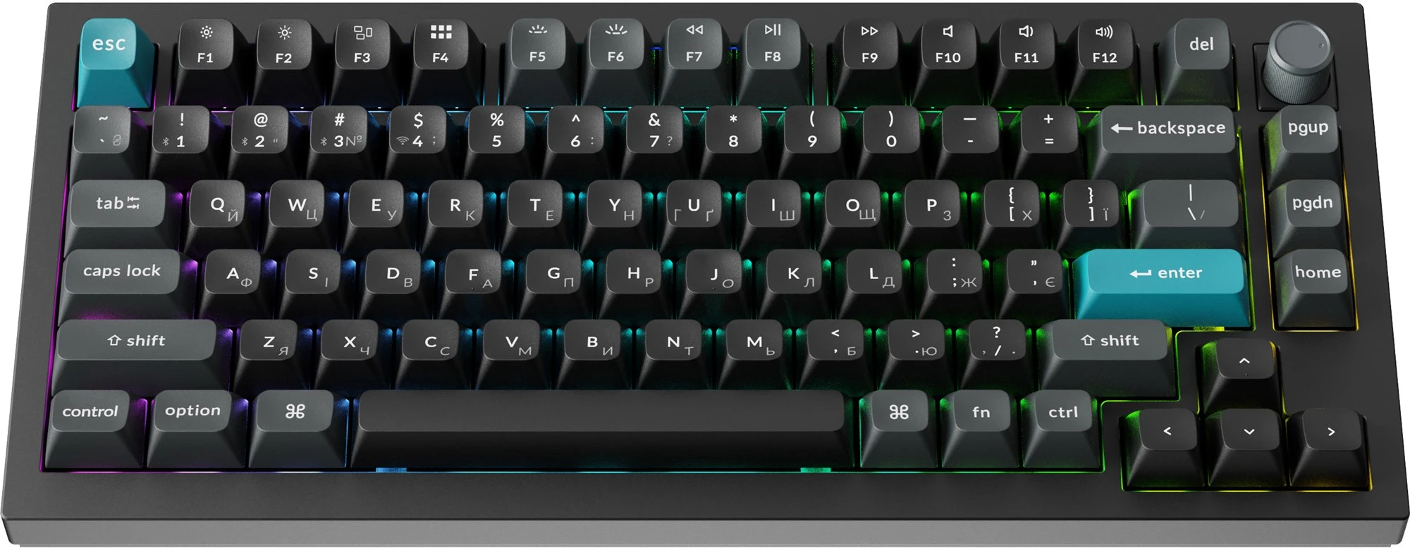 Keychron Q1 Ultra Keychron Red Switch Black RGB (Q1U-M1-UA) (UA) Тип клавіш: механічний механізм