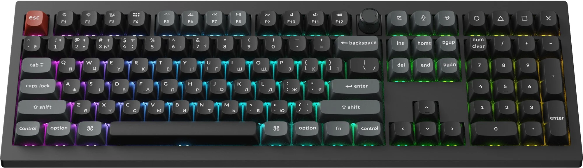 Keychron V6 Ultra Keychron Red Switch Black RGB (V6U-D1-UA) (UA) Тип клавіш: механічний механізм