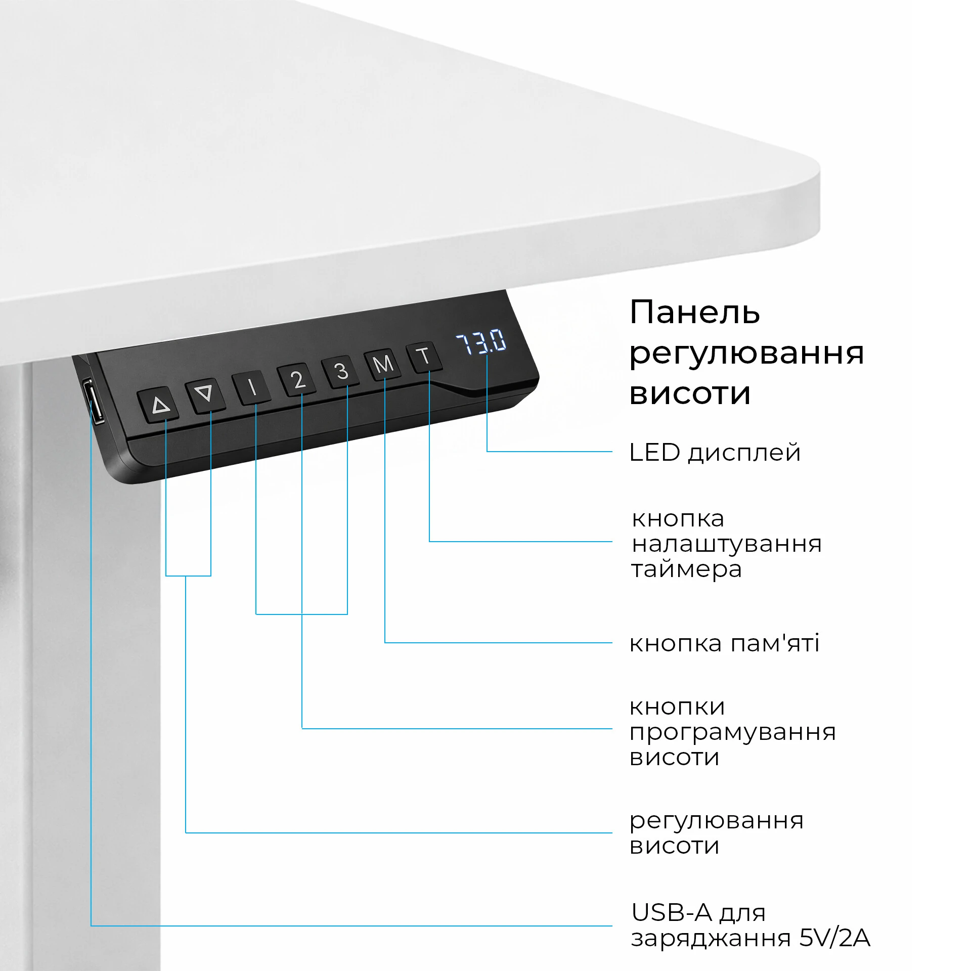 OfficePro ODE1880W (UA) Тип: комп'ютерний; Світлодіодне