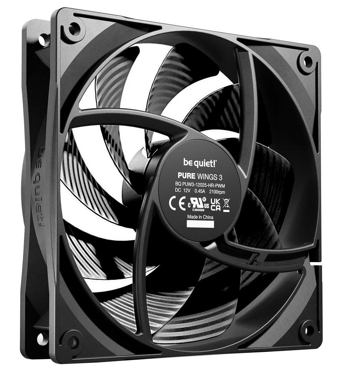 Вентилятор be quiet! Pure Wings 3 120mm PWM High-Speed 3-Pack Black (BL140) (UA)