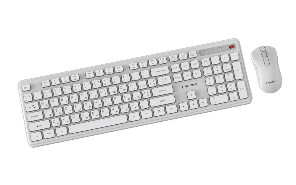 Gembird KBS-WPS-01-W-CYRL White (UA) Подключение: беспроводное