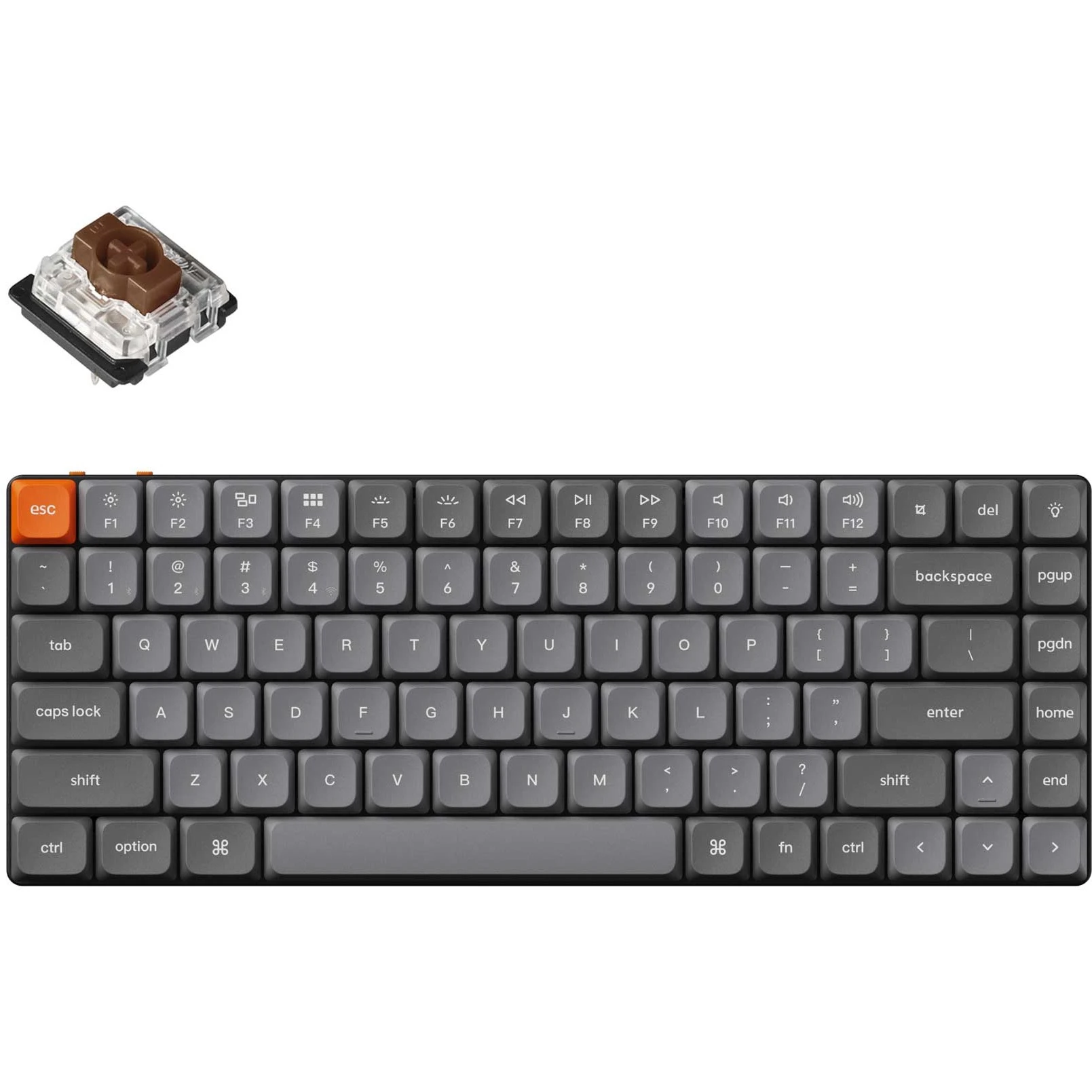Keychron K3 Max, Gateron MX 2.0 Brown, Hot-Swap, RGB UA Black (K3M-H3-UA) (UA)