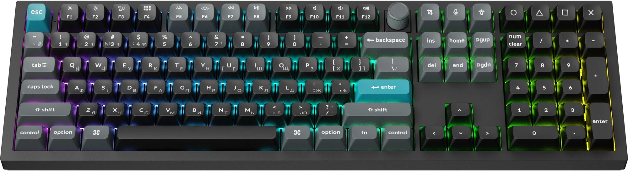 Keychron Q6 Ultra Keychron Red Switch Black RGB (Q6U-M1-UA) (UA) Тип клавіш: механічний механізм