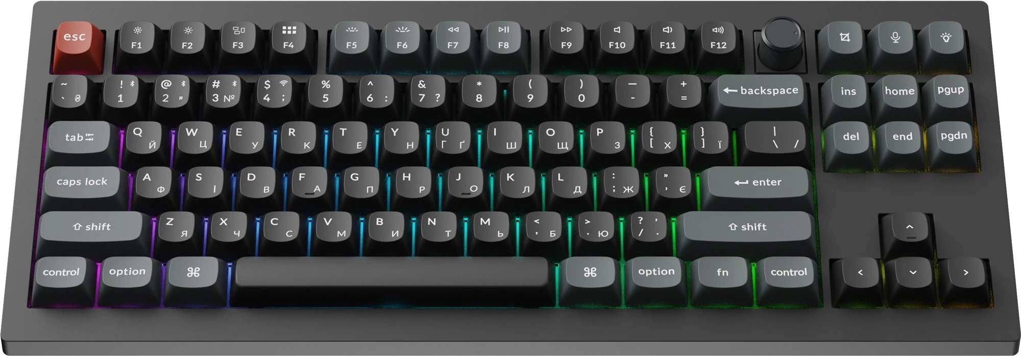 Keychron V3 Ultra Keychron Red Switch Black RGB (V3U-D1-UA) (UA)