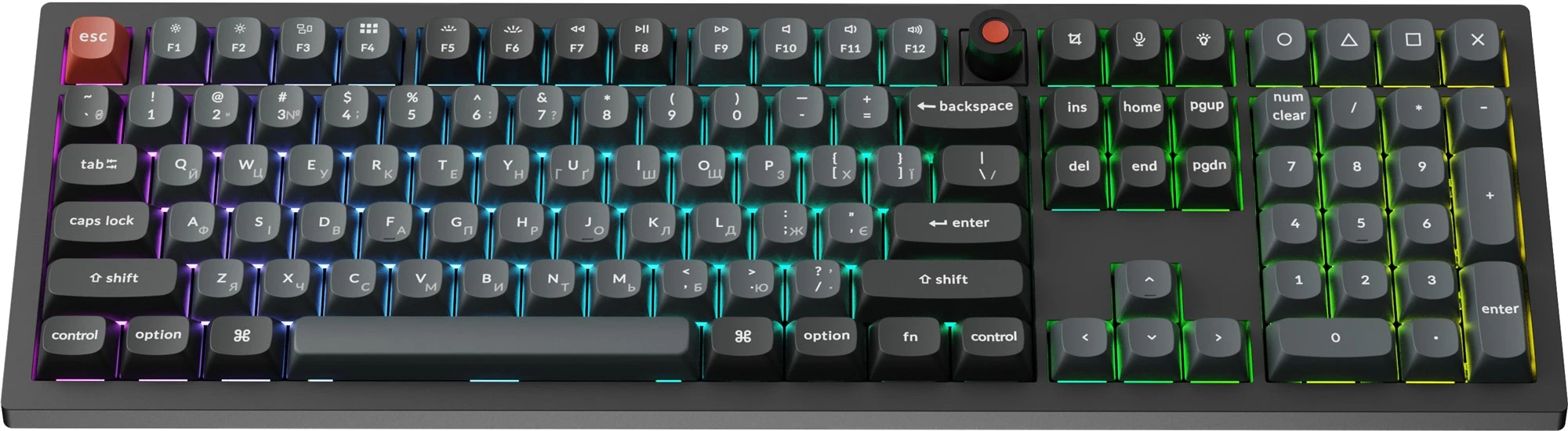 Keychron V6 8K Keychron Super Red Switch Black RGB (V6W-D1-UA) (UA)