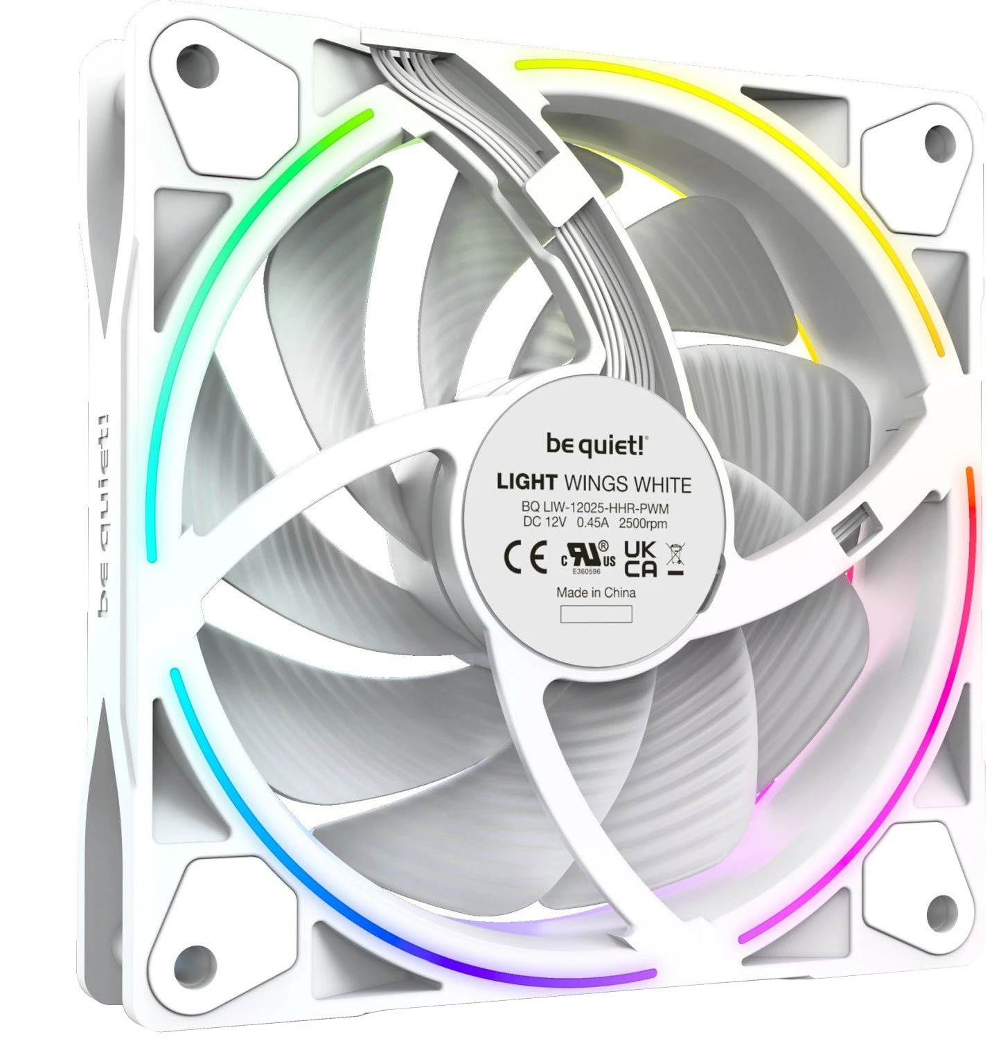 Вентилятор be quiet! Light Wings 120mm PWM High-Speed 3-Pack White (BL101) (UA)