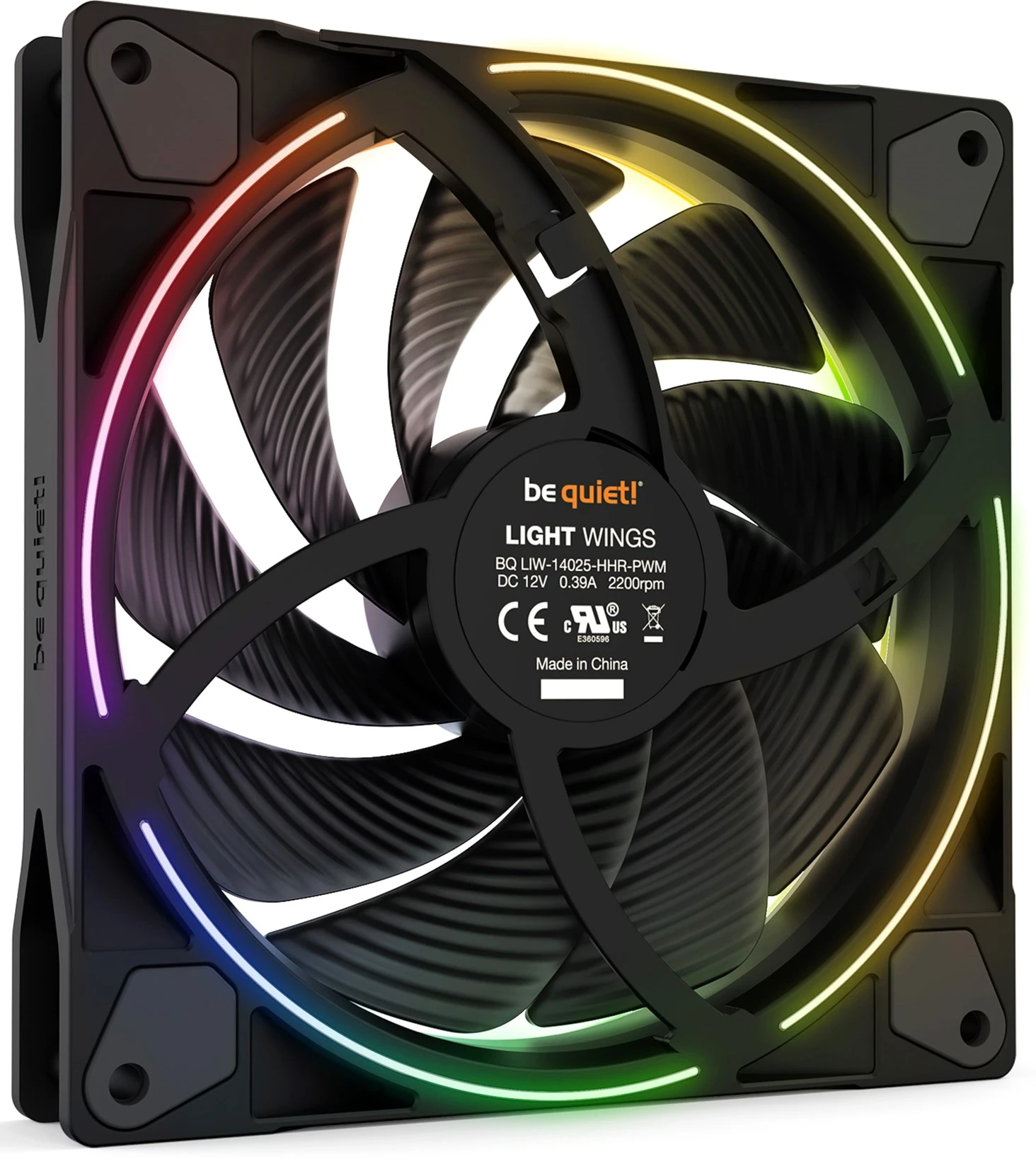 Вентилятор be quiet! Light Wings 140mm PWM High-Speed Black (BL075) (UA)